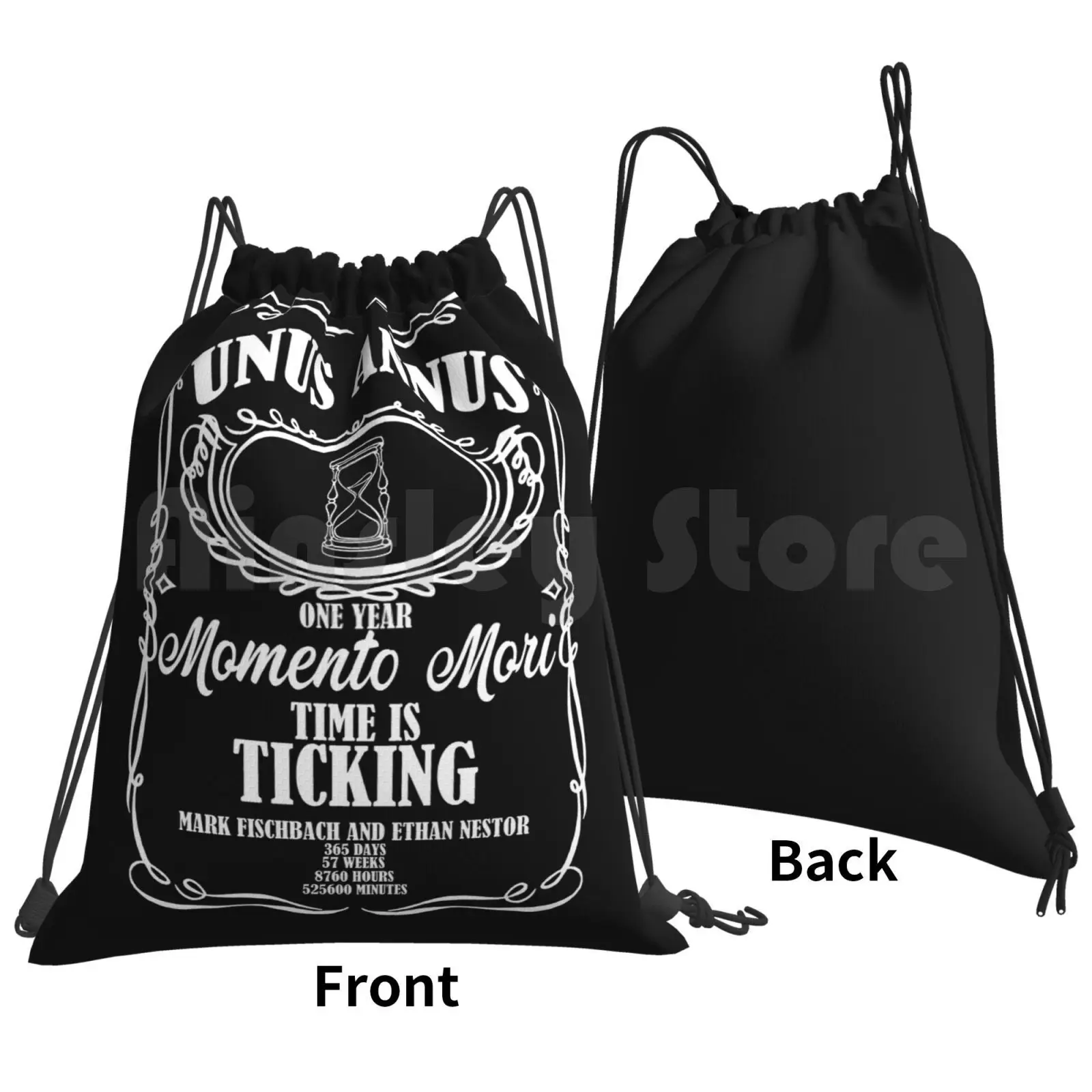 Unus Annus Crest Backpack Drawstring Bags Gym Bag Waterproof Unus Annus Mark Crank Games Ethan One Year Crest Figure Xmas