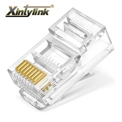 xintylink rj45 connector plug cat5 cat5e male utp modular terminal 8p8c network lan internet ethernet cable rg rj 45 jack 6U