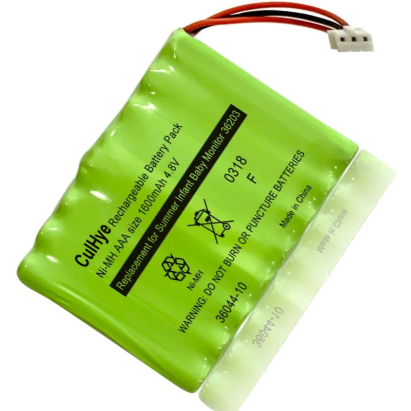 Ni-Mh Aaa 1600Mah 4.8V Batterij 36044-10 Voor Zomer Pure Hd 4.5 Inch Monitor 36203 36203-2, baby Pixel Zoom Hd 5.0 Inch 36044