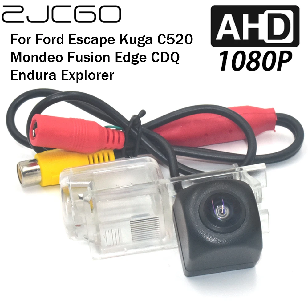 

ZJCGO Car Rear View Reverse Backup Parking AHD 1080P Camera for Ford Escape Kuga C520 Mondeo Fusion Edge CDQ Endura Explorer