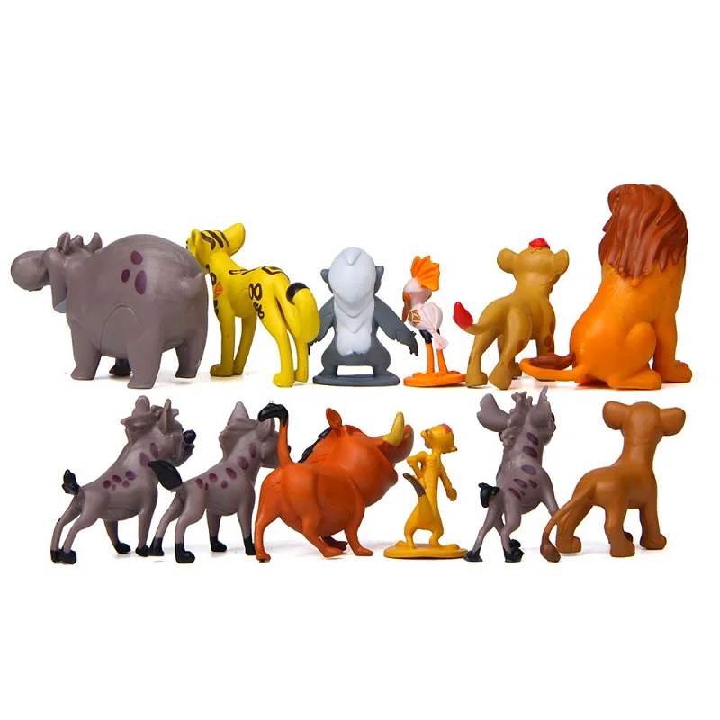 12Pcs/Set Anime Cartoon The Lion Guard King Kion Simba PVC High Quality Action Figures Bunga Beshte Fuli Ono Figurines Doll Toys