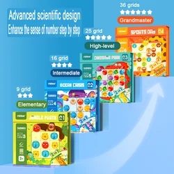 Mideer Children Advanced Sudoku Brain Game Magnets Puzzles Dinosaur Ocean Jungle Sports Leveled Enlightenment Board Game 3Y+