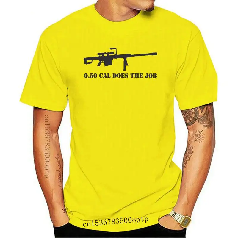 Barrett M82 50 Cal Sniper Riffle Warzone T Shirt Airsoft Gun Bf3 Cod Battlefield 2021 New Brand Cloth Custom Print Men T Shirt