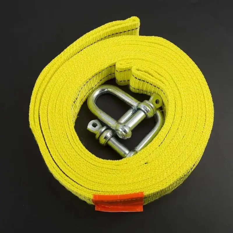 Tow Rope Strap Bar Off Road Accessories Loop Hook Car Trailer Towbar Machine Direct China Shackle Cargo  Tie-Down Belt Syntheti