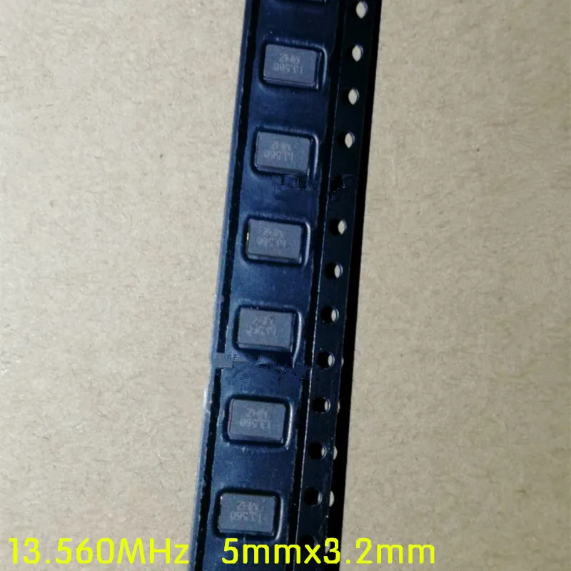 200PCS 100% New Passive patch crystal 5*3.2mm 5032 2p 2 feet 13.560MHZ 13.560M 13.56MHZ