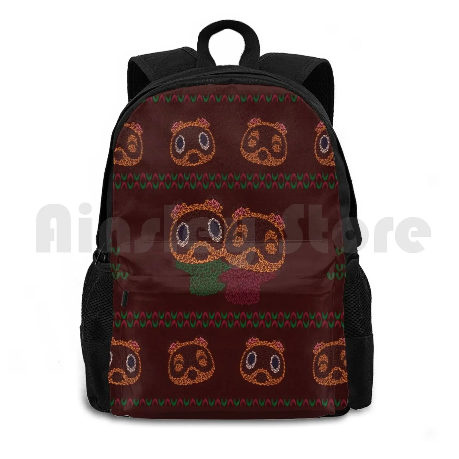 Nook Isle Outdoor Hiking Backpack Riding Climbing Sports Bag Nook Brothers Timmy Raccoon Tanooki Brothers Nook Nooks Cranny