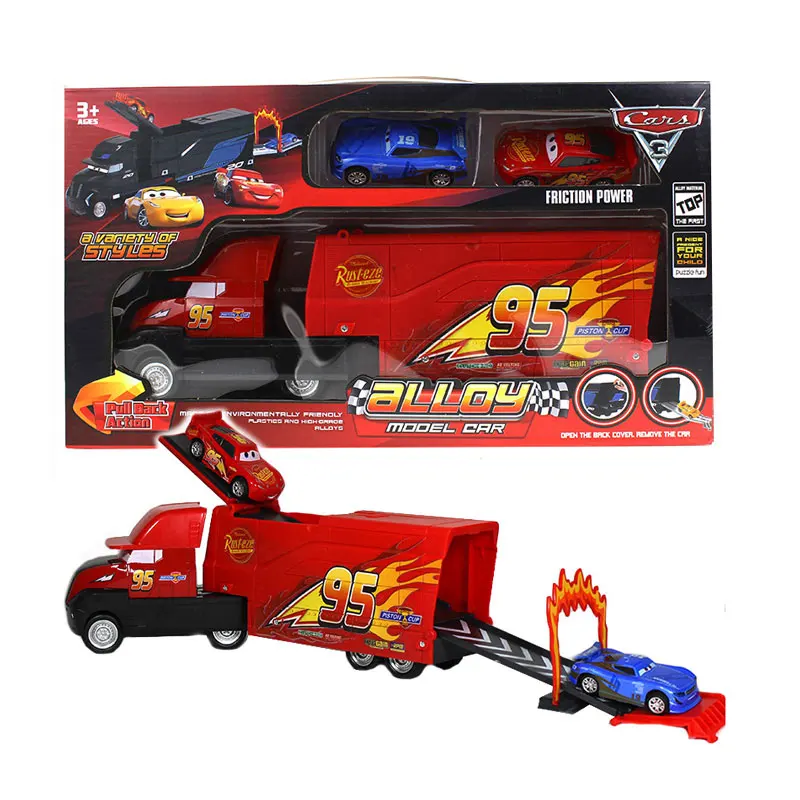 Disney Pixar Cars 2 3 black storm Jackson McQueen toy Truck Alloy Car Miss Cruz Model Toy Boy Christmas Gift  toys for children