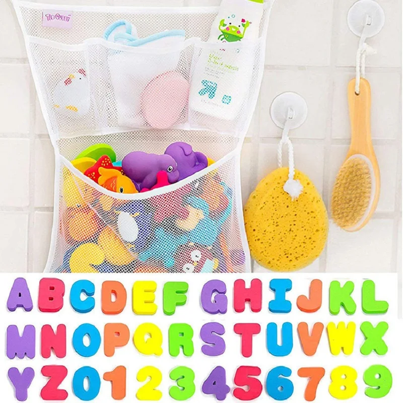 Baby Puzzle Bath Toy EVA Alphanumeric Letter Paste Kindergarten Cognitive Word jigsaw Bathroom Number forKid Early Education Toy