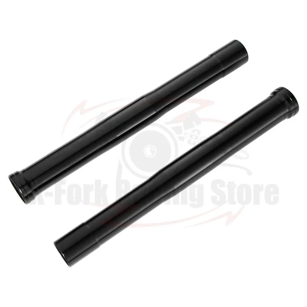 Black Front Fork Tubes Outer Pipes Bars Stanchions Pair For Triumph Street Triple 675 R 2007-2012 2008 2009 2010 2011 487mm