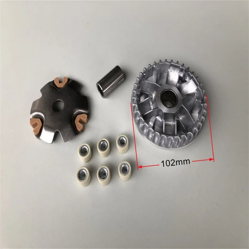 Motorcycle Clutch Variator Drive Face Pulley Roller Assembly for Honda 100cc SPACY 100 WH100 GCC 100 SCR100 Engine Spare Parts