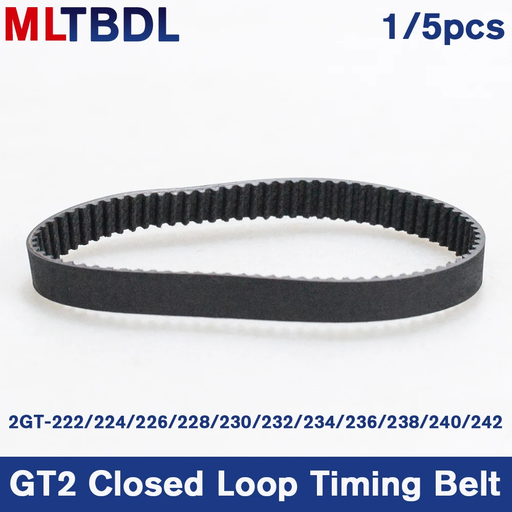 

3D Printers Parts GT2 Closed Loop Timing Belt Rubber 2GT 6mm222 224 226 228 230 232 234 236 238 240 242mm Synchronous Belts Part