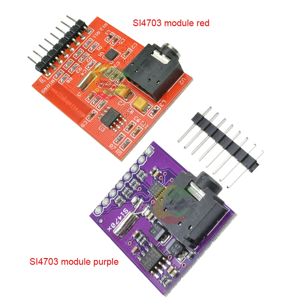 Ziqqucu Si4703 Radio Tuner Circuit Development Board Radio Station Module FM Radio FM Tuner Module for Arduino AVR PIC ARM