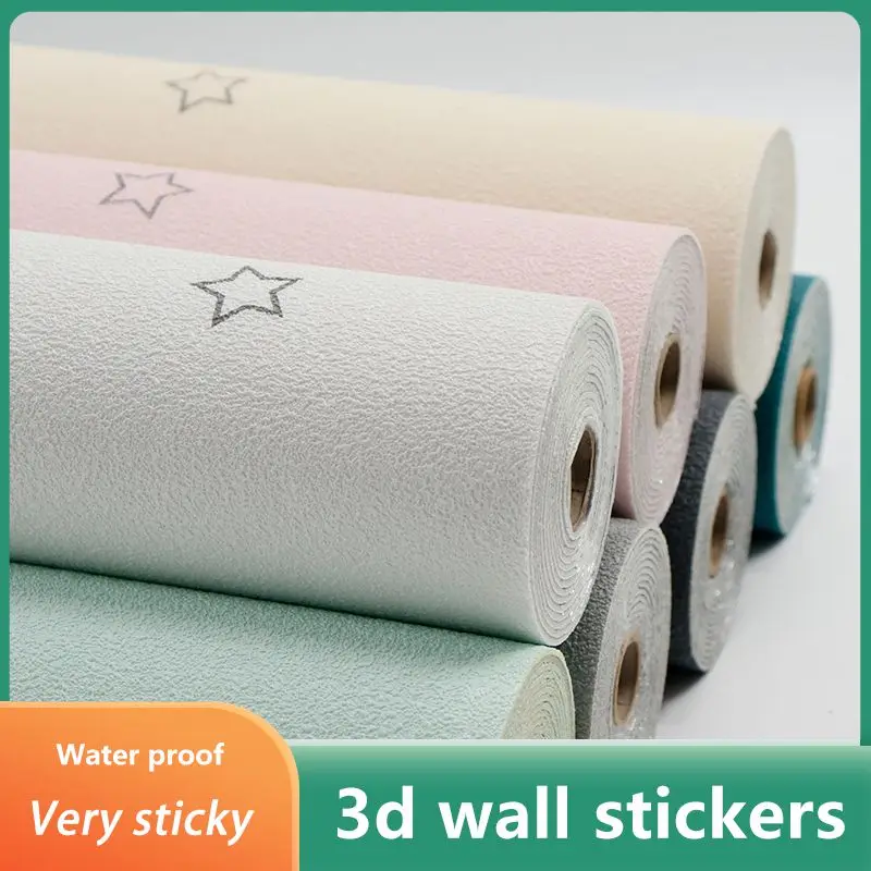 3D Self-adhesive Wall Stickers Starry Sky Wallpaper Thickening Waterproof Sound Insulation Formaldehyde-free Home Wall Stickers