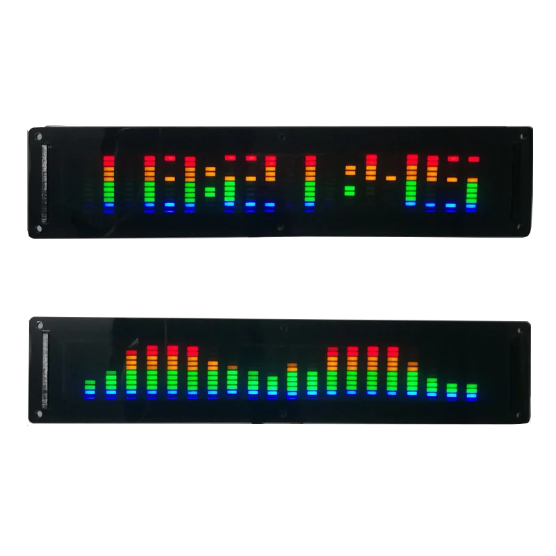 

LED music spectrum screen display connected to the power amplifier 20 frequency color USB dynamic rhythm voice control module