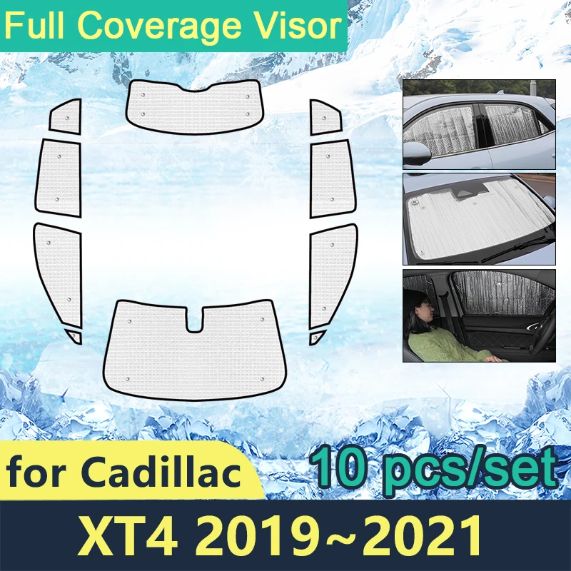 

Full Cover Sunshades For Cadillac XT4 2019~2021 Car Sun Protection Windshields Side Windows Accessories Shaby 2020 Sunblind