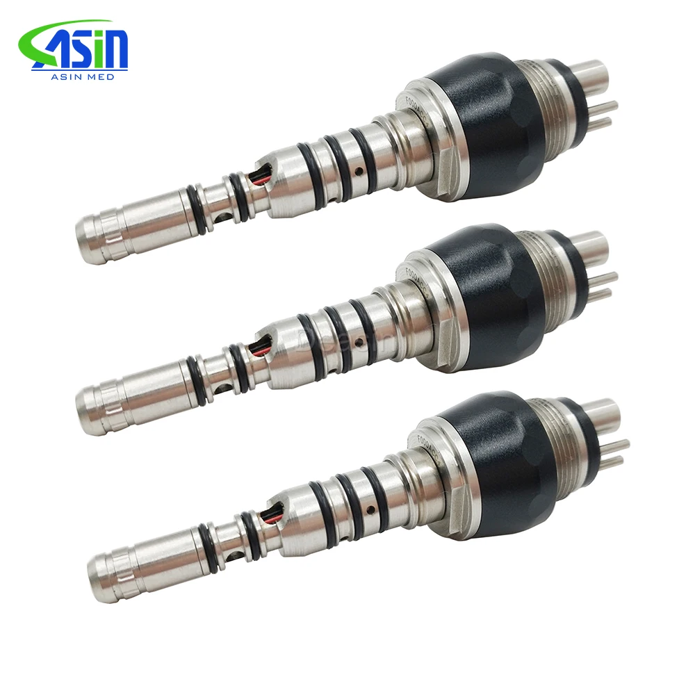 3 pcs x Kv Led 460 Coupler 6 holes Quick Coupling Coupler Adaptor For Kv Dental Handpieces