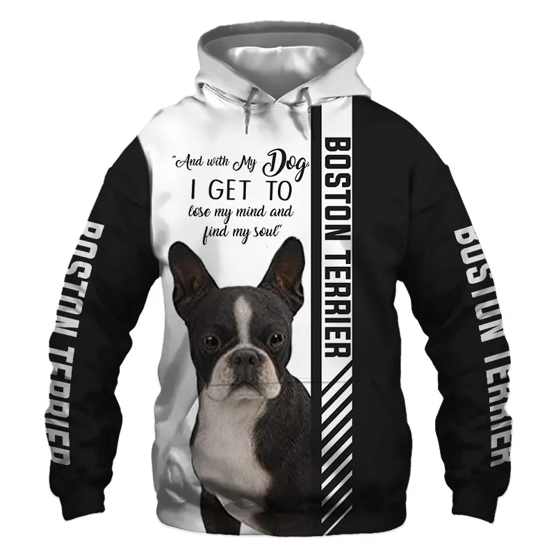 

Animal Boston Terrier Dog 3D Printed Jacket Men/Women Harajuku Hoodie Unisex Casual Streetwear Sweatshirt Pullover Sudaderas