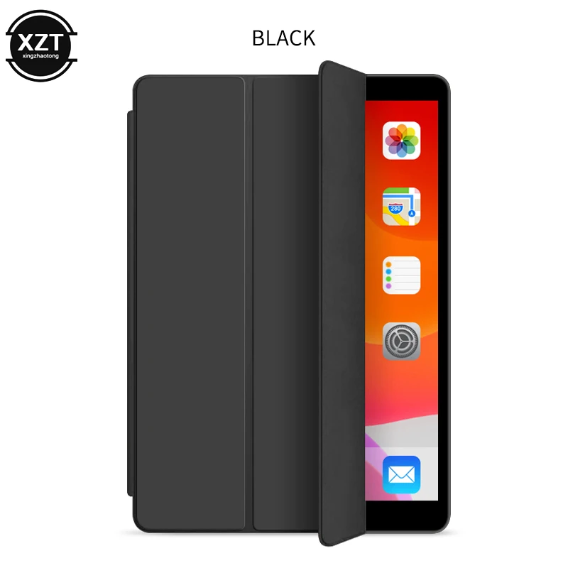 Nieuwe Smart Case Voor Ipad 10.2 Inch 2019 7th Gen Auto Sleep/Wake Lichtgewicht Stand Siliconen Case Voor Ipad 10.2-Inch