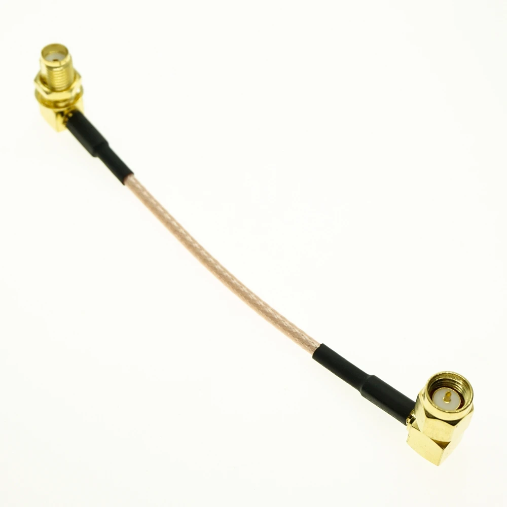 SMA male right angle to SMA female right angle 90 degree RF Pigtail Cable 6inch RG316 jumper 10cm 15cm 50cm