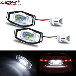 iJDM 2Pcs Car 6000K white License Plate Light LED For Honda Civic Accord Acura MDX RL TL TSX RDX ILX License Plate Lights 12V