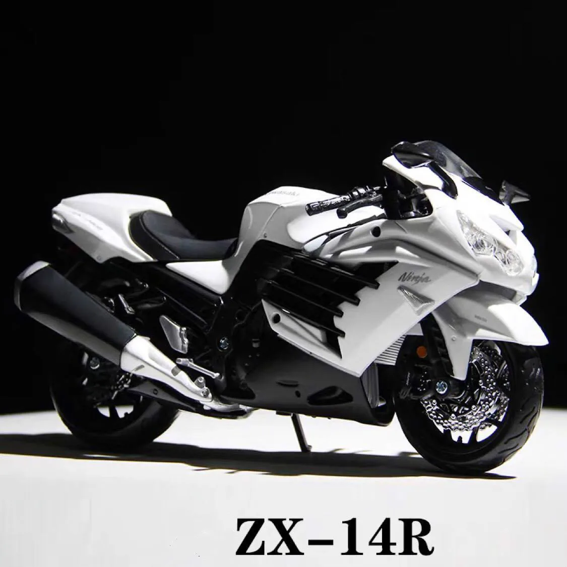 

New 1/12 Special Price Die-cast Metal Japanese Six-eye Zx-14r Motorcycle Model Furniture Display Collectiontoys For Children