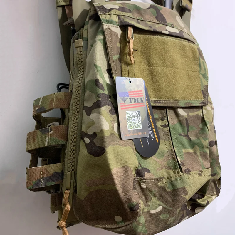 FMA Tactical Pack Zip-on Panel Multicam Plate Carrier Back Bag for CPC NCPC JPC 2.0 AVS Vest