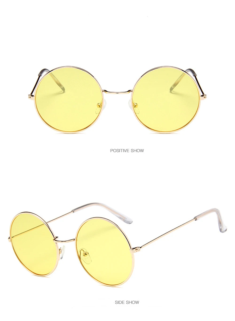 MUSELIFE 2026 Runde Damen-Sonnenbrille UV400 Retro Metall-Sonnenbrille mit Verlaufsgläsern Vintage-Spiegel Luxus-Brillen – Detail 12