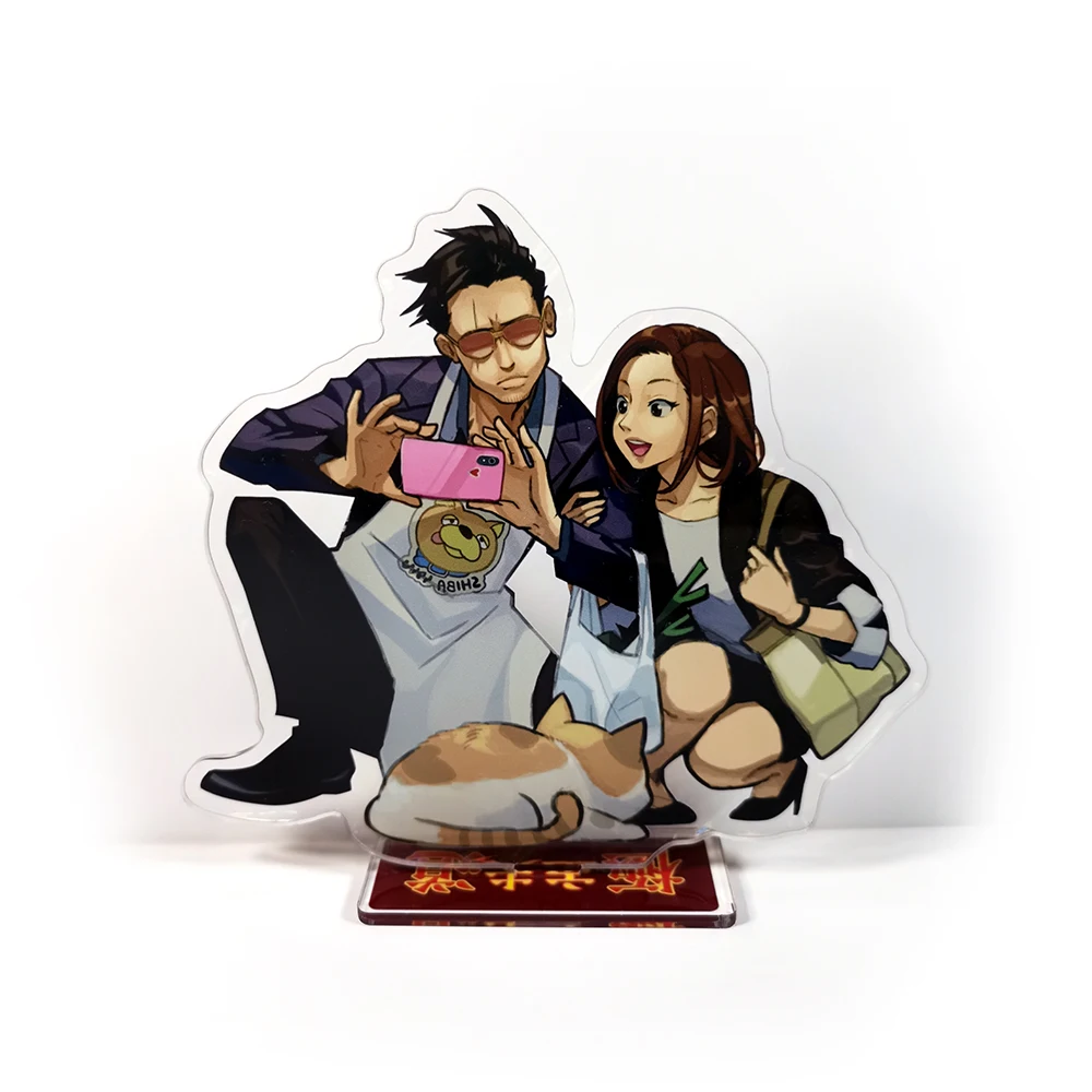 The Way of the Househusband Gokushufudou Tatsu Miku couple acrylic stand figure model plate holder cake topper anime