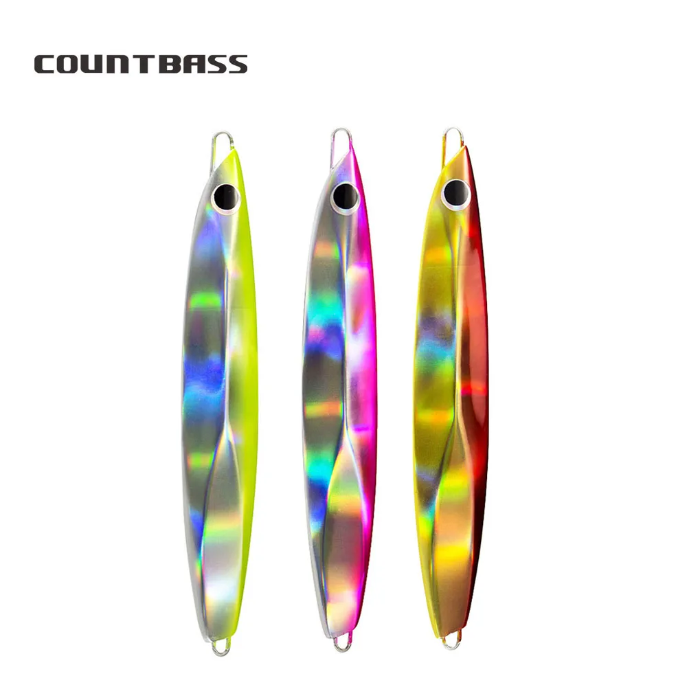 

Countbass Jigging Fishing Lures Saltwater Slide Jigs Leurre Metal Fish Bait Snapper Lure 3pcs 60g 80g 100g 120g 150g