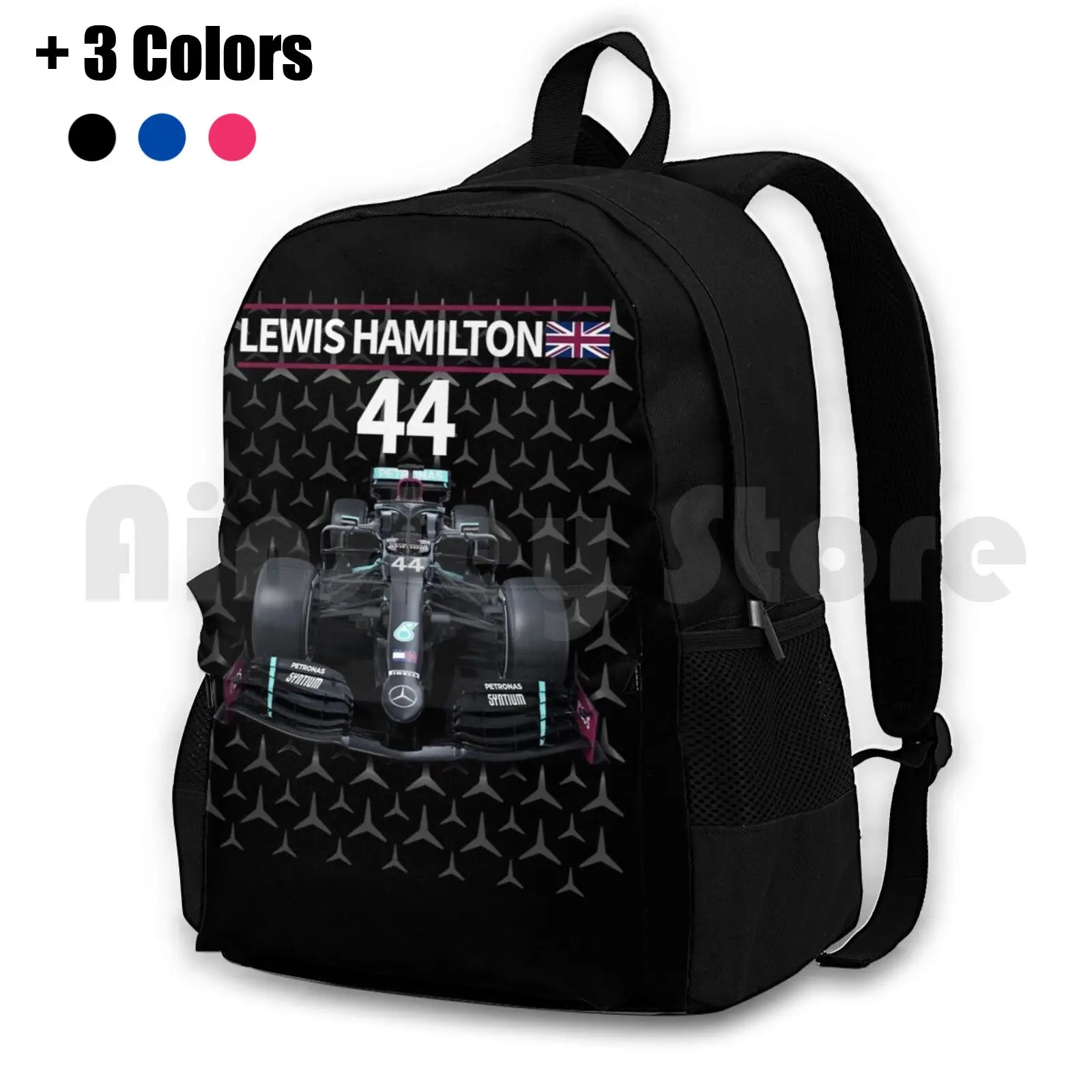 Lewis 2020 Black Livery With Star Pattern Background Outdoor Hiking Backpack Waterproof Camping Travel Lewis 2020 Black Livery