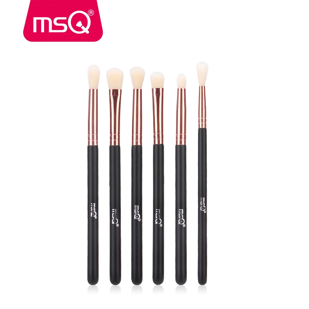 MSQ 6 Pcs 12 Pcs 18 Pcs Profesional Eye Makeup Brushes Set Eyeshadow Blending Make Up Sikat Rambut Sintetis Yang Lembut pincel Maquiagem