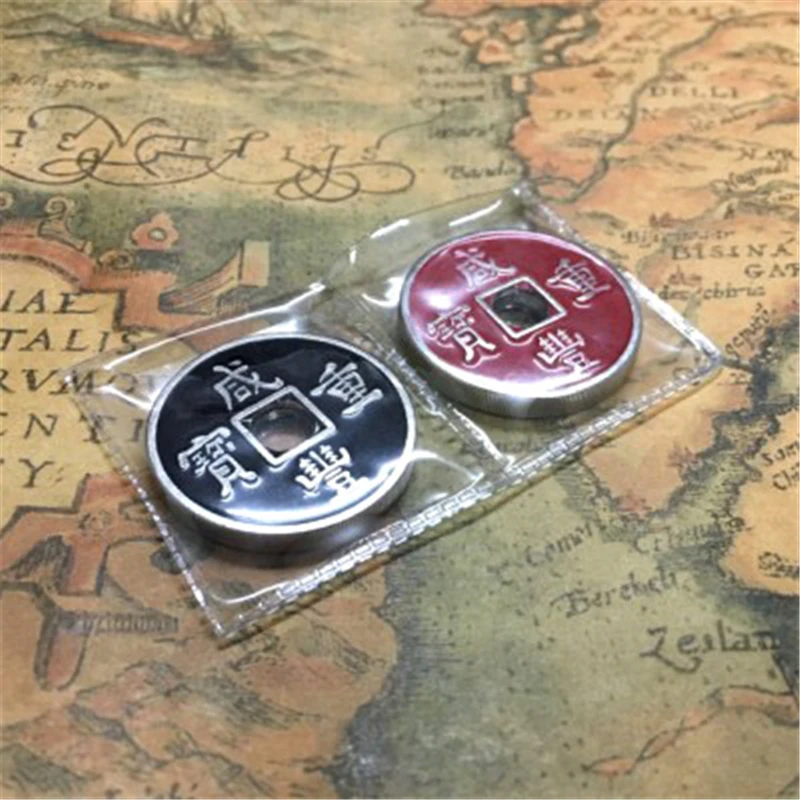 The Hopping Traditional Chinese coins - Magic Tricks Close Up,Professional Coin Magic Props,Illusion,Fun,Magician Coin Jumping