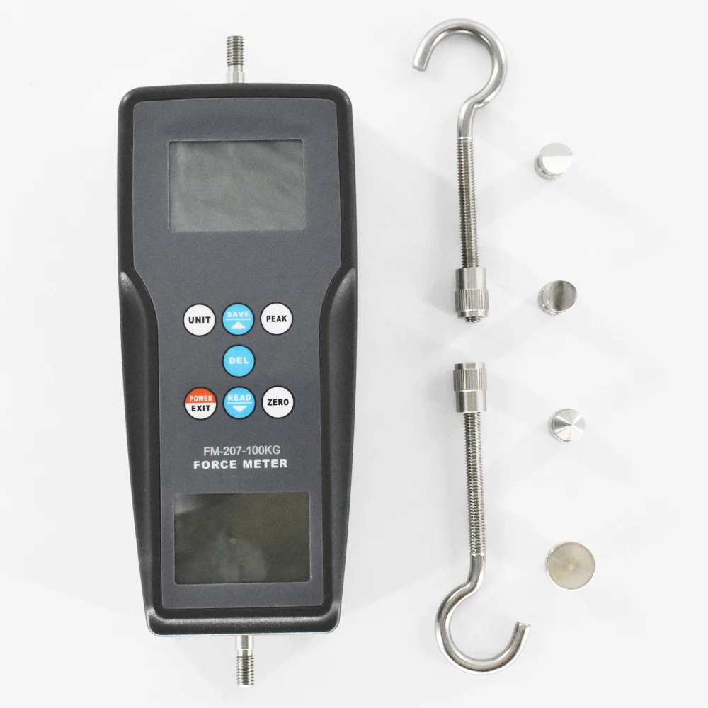 Force Gauge 980N 100kgf 220Lbf Digital Pull and Push Force Tester FM-207-100K dynamometer