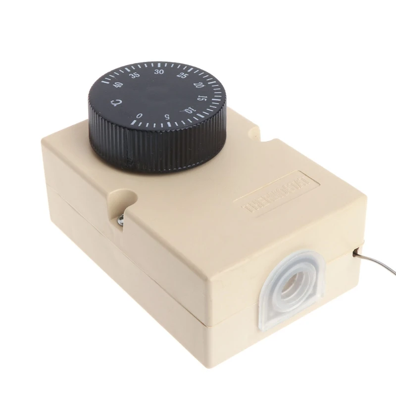 AC220V 0-40 ℃ Interruttore di Temperatura del Termostato Capillare Controller w scatola impermeabile