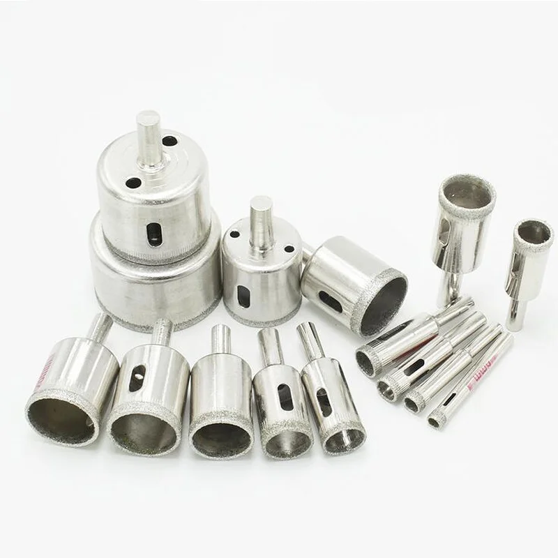 Diamond Hole saw set Drill Bit tool 6mm-50mm for Tiles Marble Glass Ceramic Hole opener Power Tools accessories