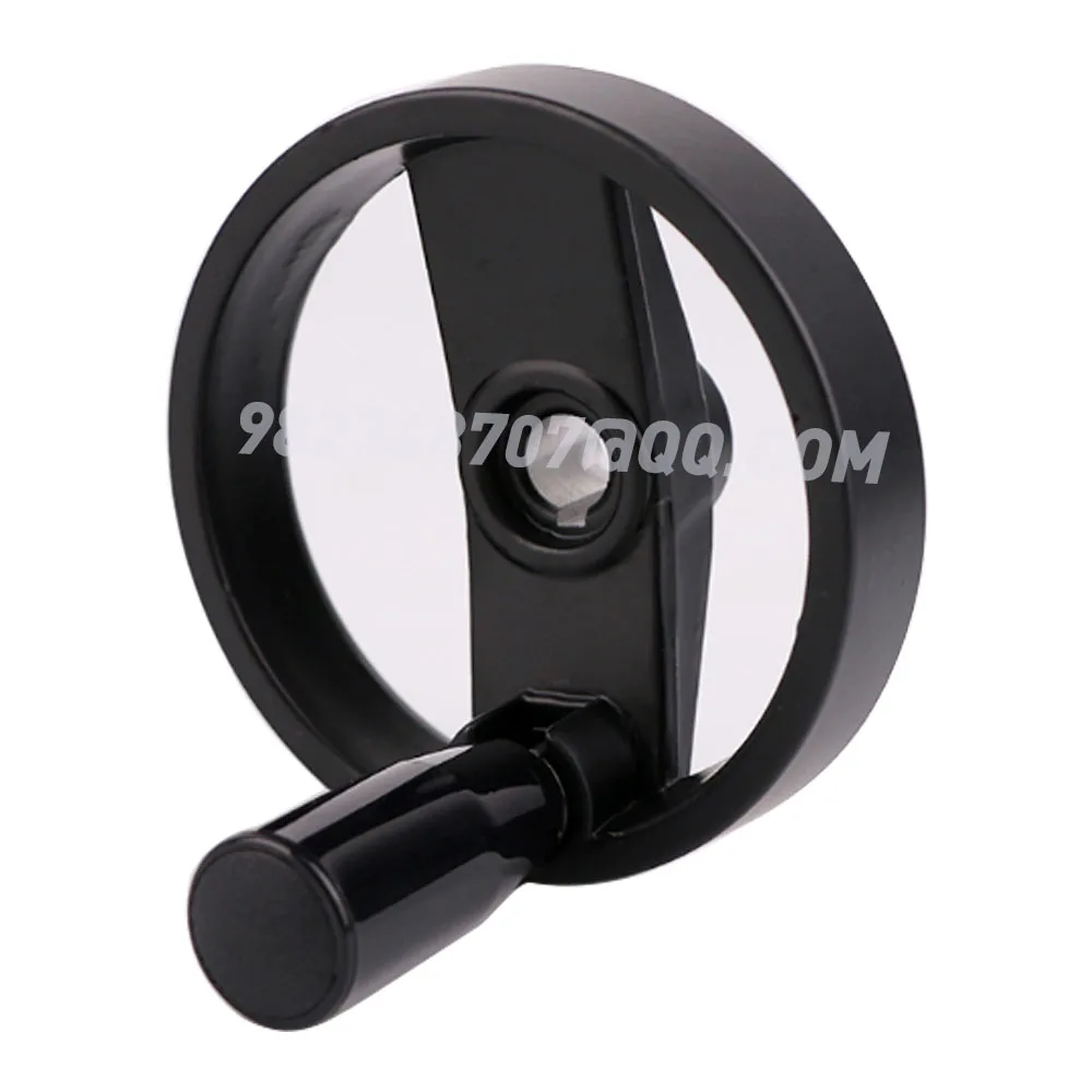 Aluminum alloy machine tool handwheel, foldable handle, round double-spoke nylon handwheel, control and locking steering wheel