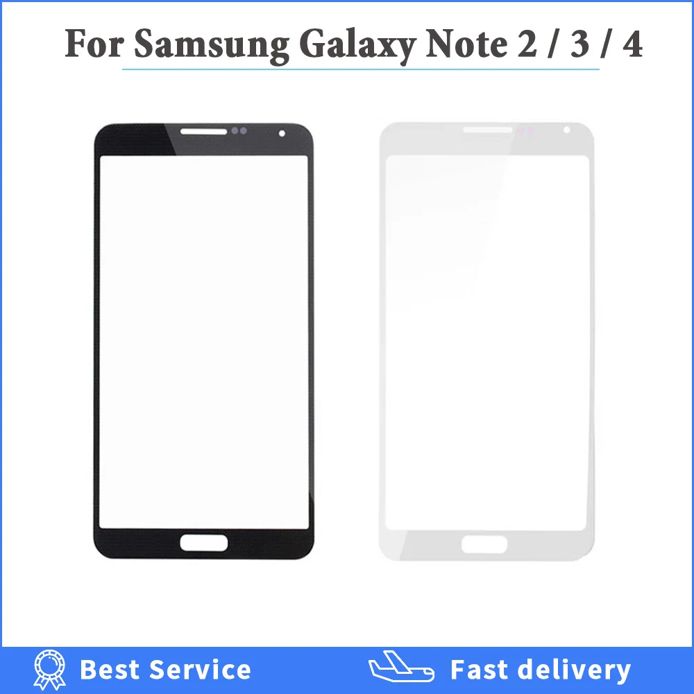 High Quality Outer Front Glass Lens For Samsung Galaxy Note 2 3 4 5 N7100 N9200 N9100 N9000 LCD Display Screen Replacement Parts