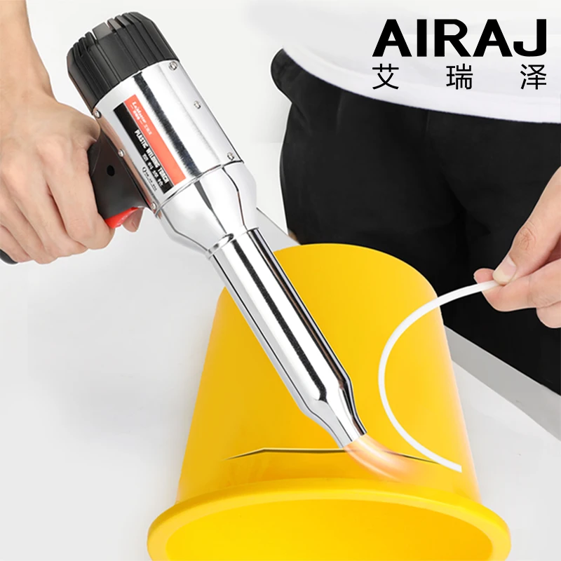 AIRAJ Adjustable Temperature Heat Gun, Small Plastic Welding Torch, PPR PVC Welding Rod, Car Bumper Welding Tool