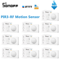 10/1 PCS SONOFF PIR3-RF Motion Sensor Work with SONORF RF433 Bridge via eWeLink APP Alert/Normal Mode Notification Smart Scene