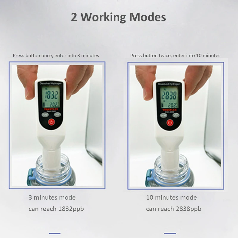 DrVoda NEUE Reiche Wasserstoff Generator Wasser Flasche Hohe Reine 3000ppb H2 Glaskolben SPE/PEM Tragbare Wasserstoff Einatmen Maschine Gerät