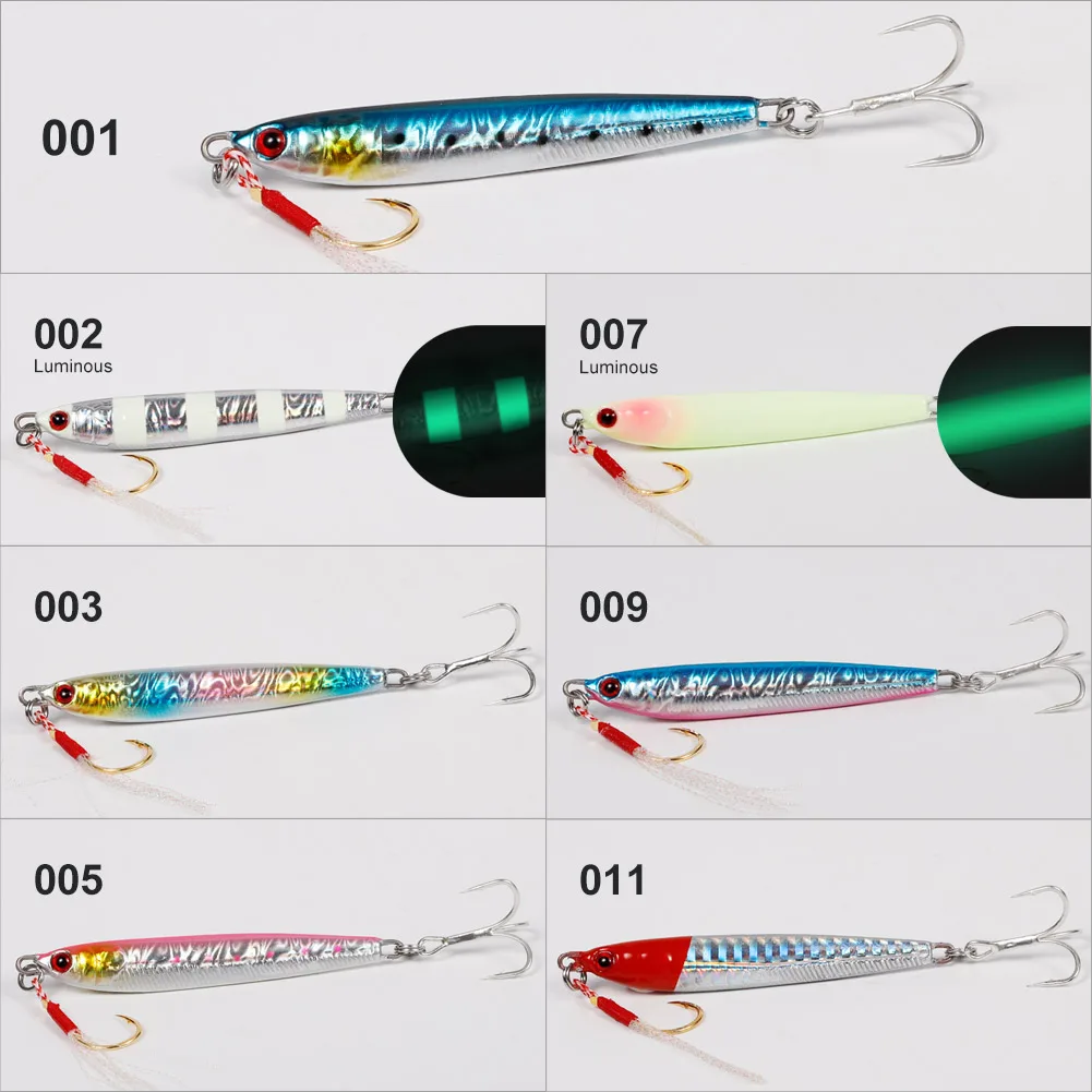 Noeby Señuelo de Jigging Metálico para Lubina – Cebo Duro