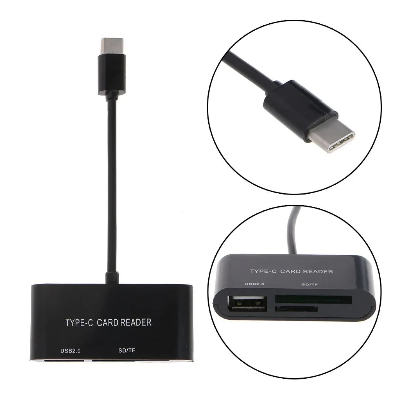 USB Typ-C Typ C karte lesen, USB C SD/Micro SD/TF/SDHC/SDXC Karte Adapter