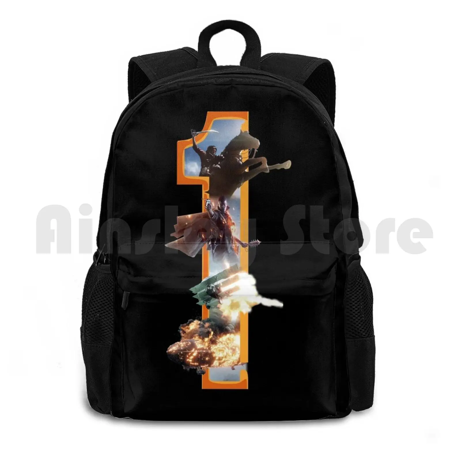 

Battlefield 1 Number One Outdoor Hiking Backpack Riding Climbing Sports Bag Bf4 Bf3 Battlefield 1 Battlefield 4 Battlefield One