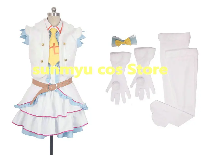

Love Live!SNOW HALATION Minami Kotori with hairbow and gloves and socks Cosplay Costume Size Customizable Halloween