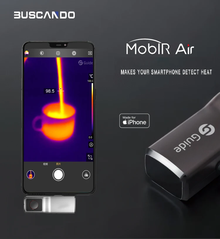 XEAST MobIR Air Thermal Imaging Camera, MobIR Air Thermal Imager per Smartphone Type-C Android e iOS