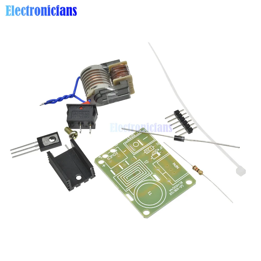 15KV High Frequency DC High Voltage Arc Ignition Generator Inverter Boost Transformer 3.7V Integrated Circuits Step Up 18650 DIY