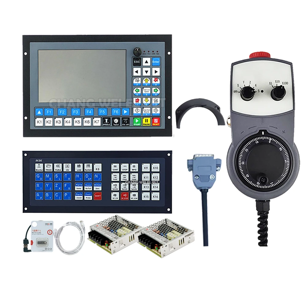 Mach3 Cnc Independent Controller Ddcs-expert3/4/5 Axis Control System Supports Automatic Tool Change Atc Extended Keyboard Mpg