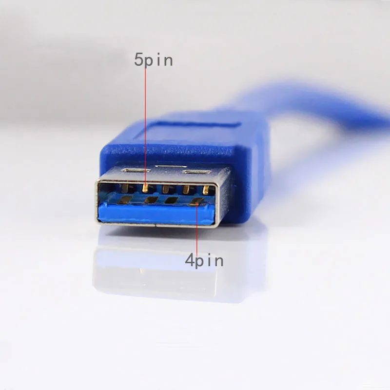 USB 3.0 Type A Male to B Male 90 degree elbow Angled Printer Cable Cord blue color 0.6m 1m 1.8m