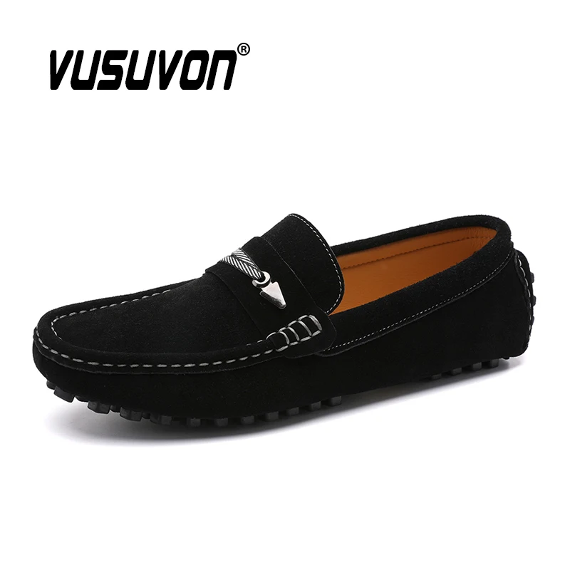 

New Arrival Men Casual Shoes Genuine Leather Men Shoes Suede Loafers Slip On Moccasins Soft Men's Flats Driving Shoes for Male