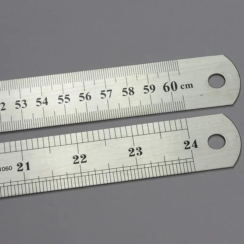 Stainless steel ruler 30cm ruler Steel Ruler 1 m 15 / 20 / 30 / 50cm thick steel plate ruler 60cm